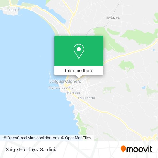 Saige Holidays map