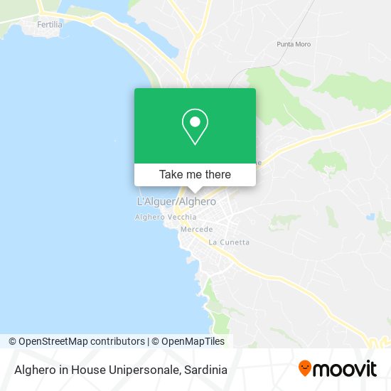 Alghero in House Unipersonale map