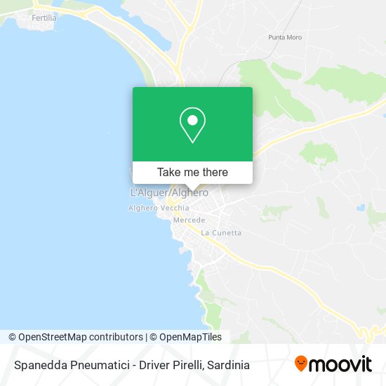 Spanedda Pneumatici - Driver Pirelli map
