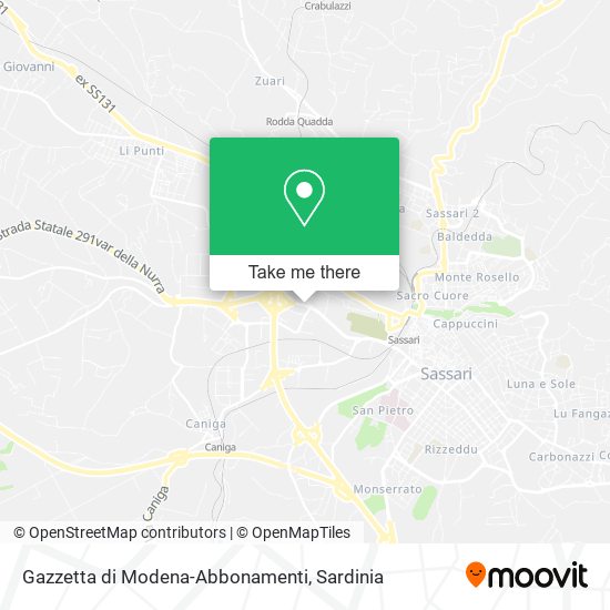 Gazzetta di Modena-Abbonamenti map