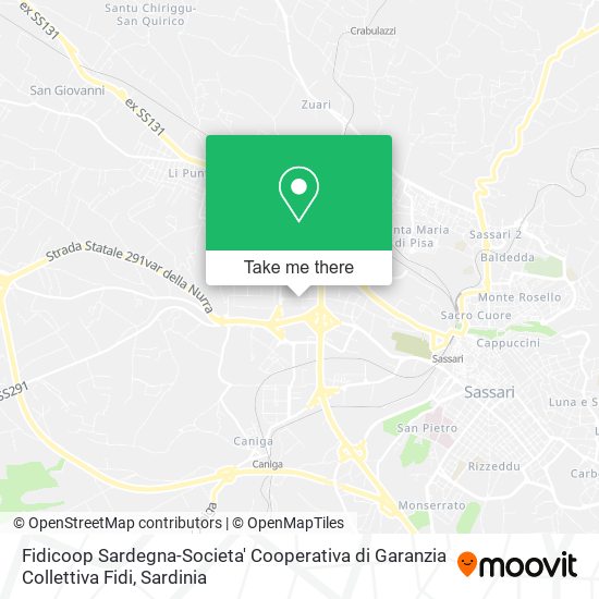 Fidicoop Sardegna-Societa' Cooperativa di Garanzia Collettiva Fidi map