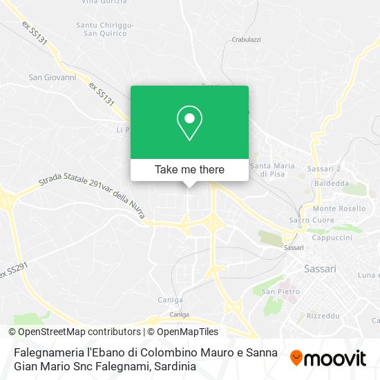 Falegnameria l'Ebano di Colombino Mauro e Sanna Gian Mario Snc Falegnami map