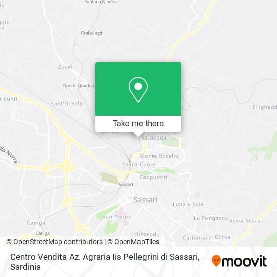 Centro Vendita Az. Agraria Iis Pellegrini di Sassari map