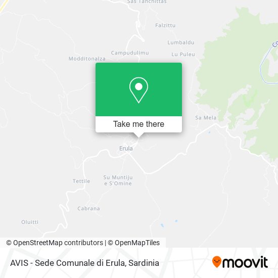 AVIS - Sede Comunale di Erula map