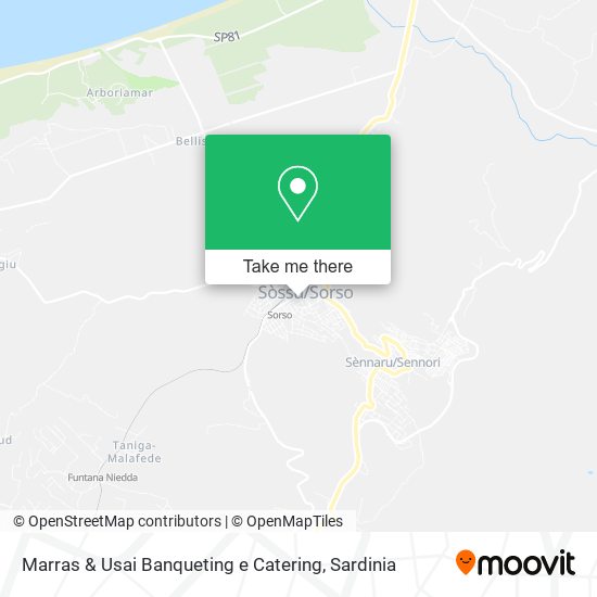 Marras & Usai Banqueting e Catering map