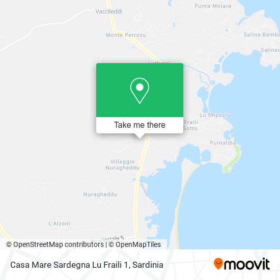 Casa Mare Sardegna Lu Fraili 1 map