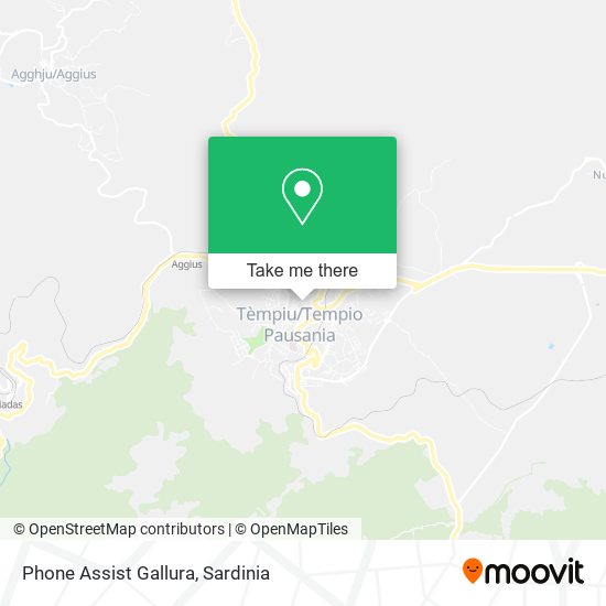 Phone Assist Gallura map