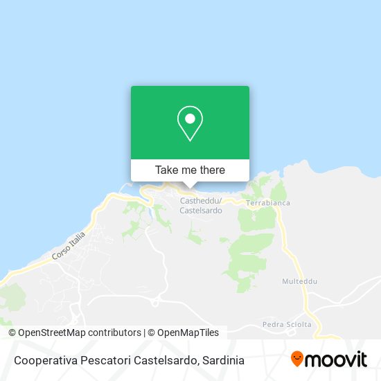 Cooperativa Pescatori Castelsardo map