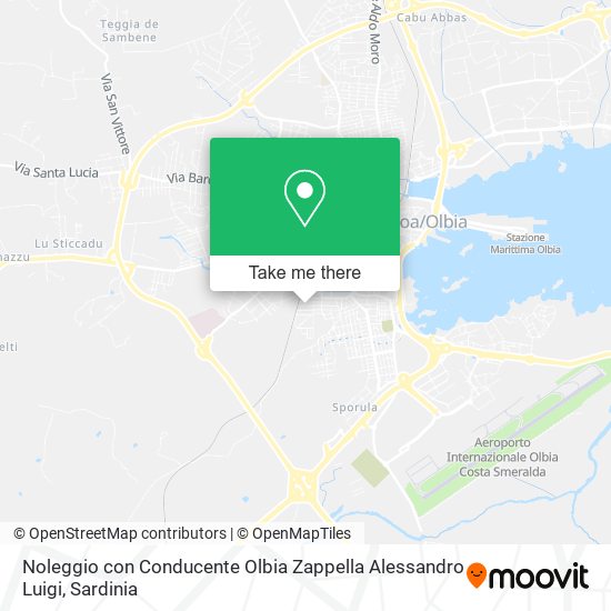 Noleggio con Conducente Olbia Zappella Alessandro Luigi map