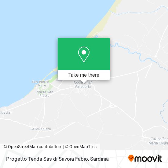 Progetto Tenda Sas di Savoia Fabio map