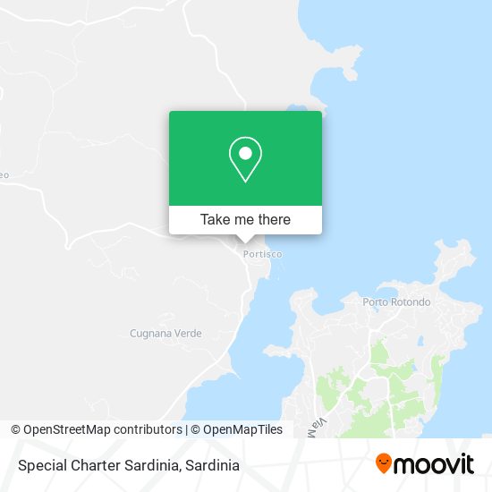 Special Charter Sardinia map