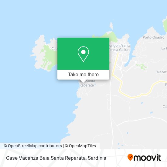 Case Vacanza Baia Santa Reparata map