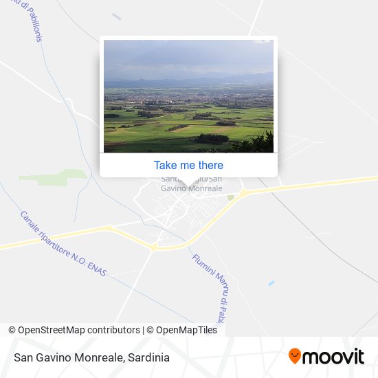 San Gavino Monreale map