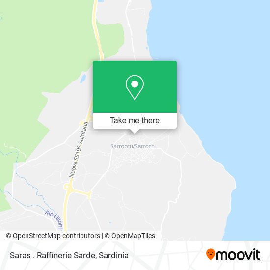 Saras . Raffinerie Sarde map