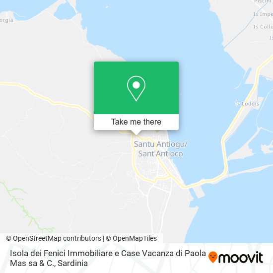 Isola dei Fenici Immobiliare e Case Vacanza di Paola Mas sa & C. map