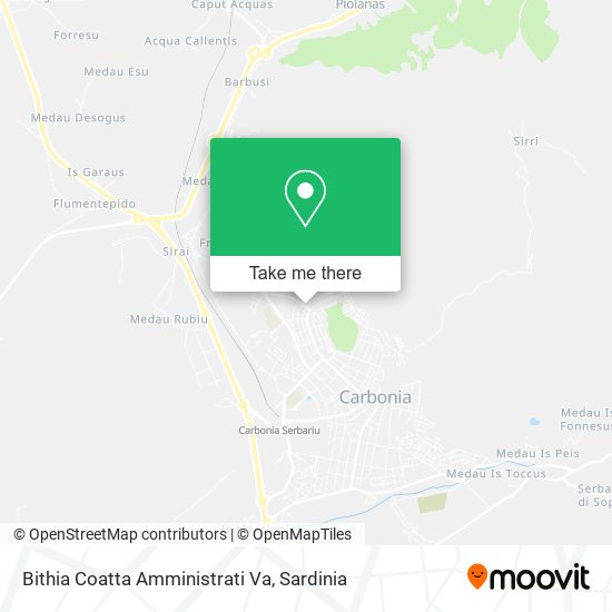 Bithia Coatta Amministrati Va map