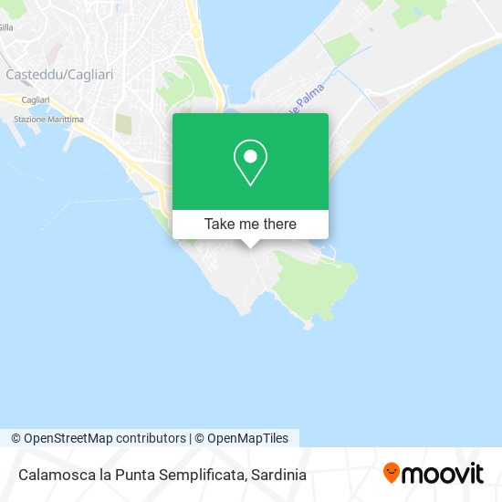 Calamosca la Punta Semplificata map