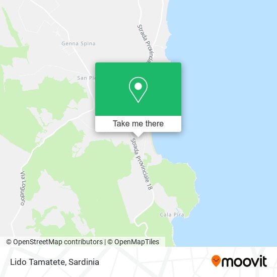 Lido Tamatete map