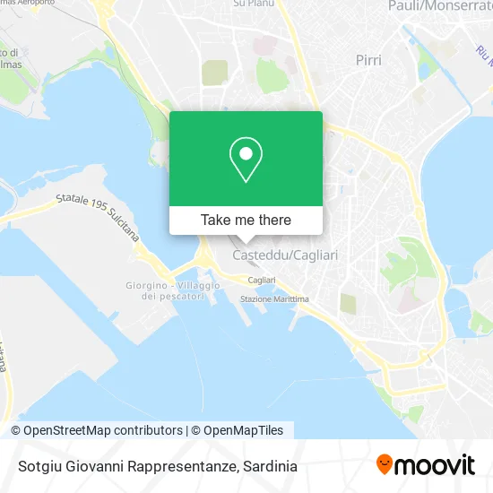 Sotgiu Giovanni Rappresentanze map