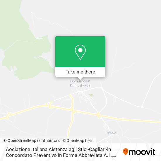 Aociazione Italiana Aistenza agli Stici-Cagliari-in Concordato Preventivo in Forma Abbreviata A. I. map