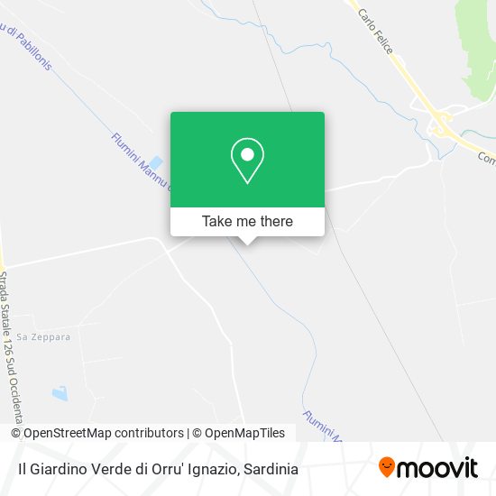 Il Giardino Verde di Orru' Ignazio map