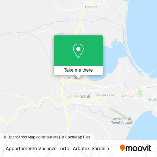 Appartamento Vacanze Tortoli Arbatax map