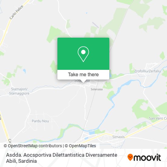 Asdda. Aocsportiva Dilettantistica Diversamente Abili map
