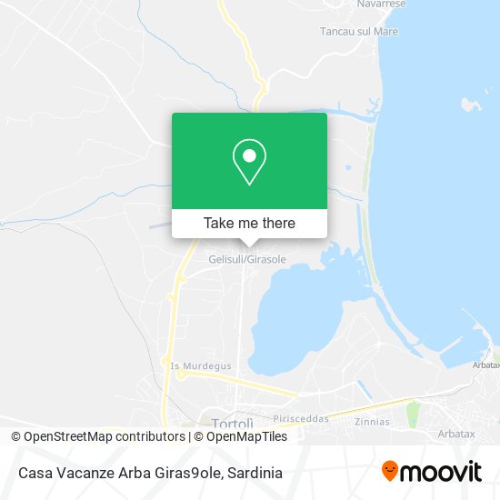 Casa Vacanze Arba Giras9ole map