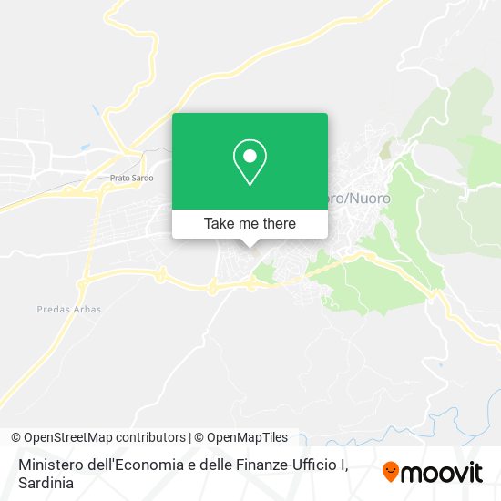 Ministero dell'Economia e delle Finanze-Ufficio I map