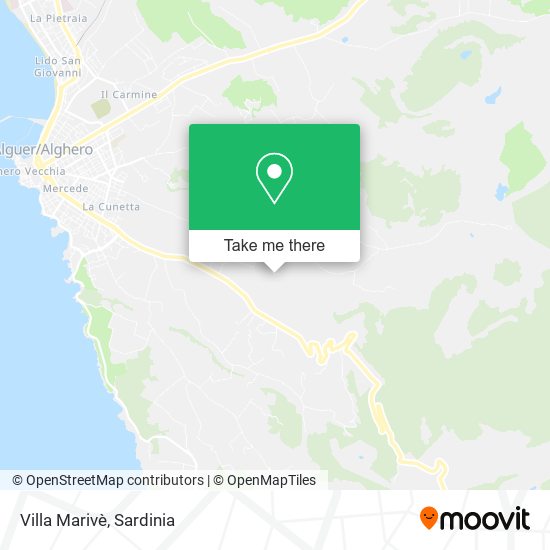 Villa Marivè map