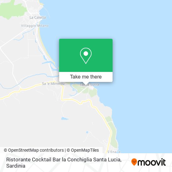 Ristorante Cocktail Bar la Conchiglia Santa Lucia map