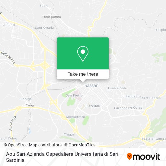 Aou Sari-Azienda Ospedaliera Universitaria di Sari map