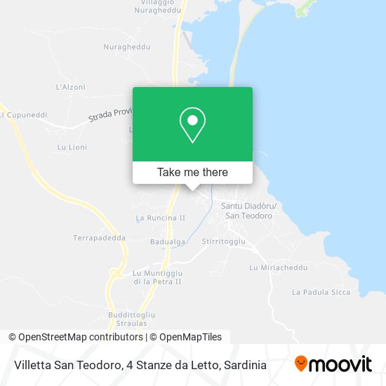 Villetta San Teodoro, 4 Stanze da Letto map