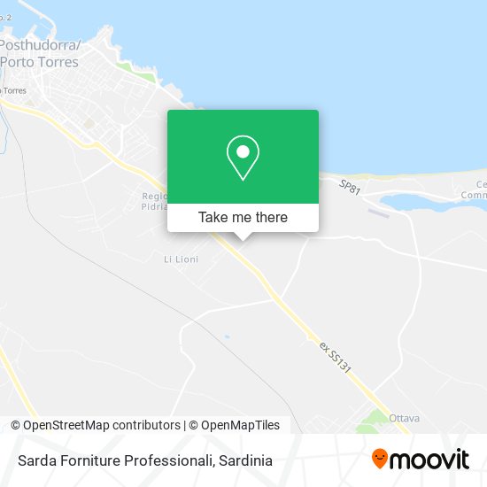 Sarda Forniture Professionali map