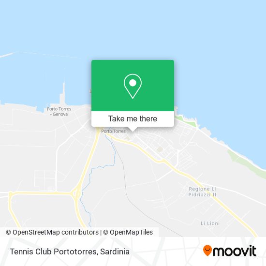 Tennis Club Portotorres map