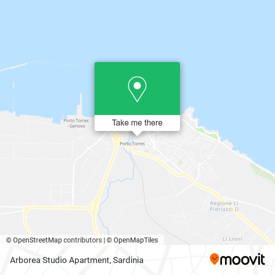 Arborea Studio Apartment map