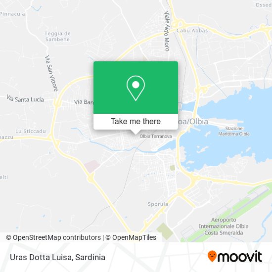 Uras Dotta Luisa map