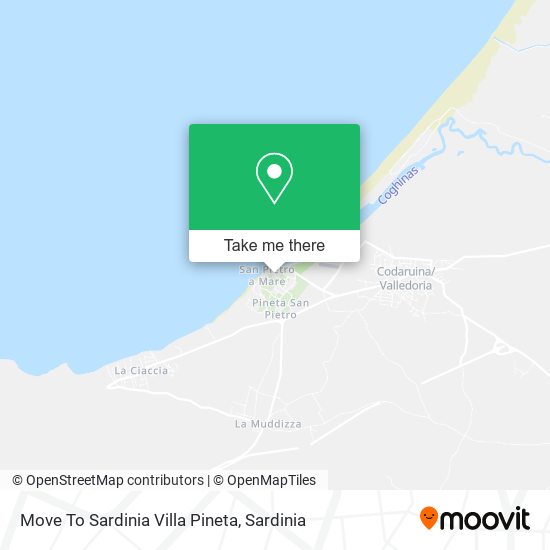 Move To Sardinia Villa Pineta map