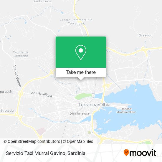 Servizio Taxi Murrai Gavino map