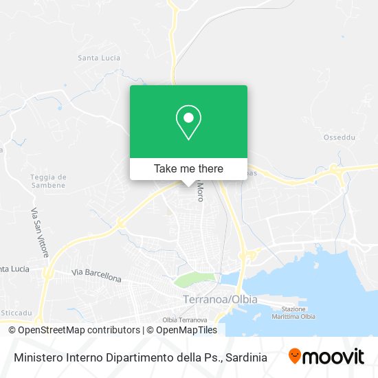 Ministero Interno Dipartimento della Ps. map