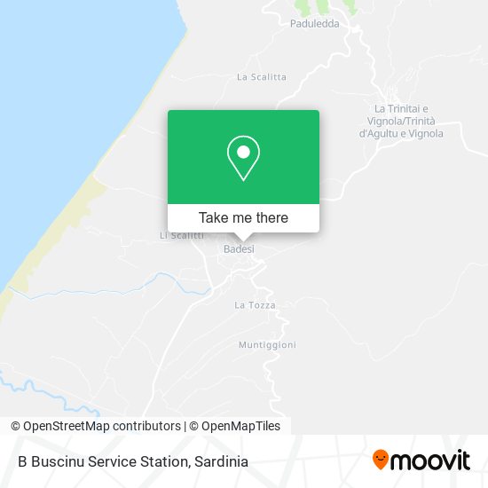 B Buscinu Service Station map