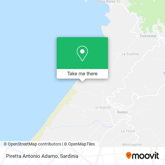 Piretta Antonio Adamo map