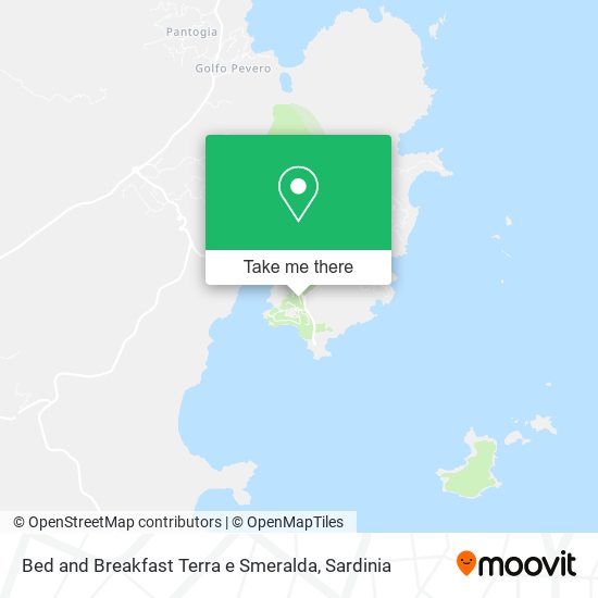 Bed and Breakfast Terra e Smeralda map