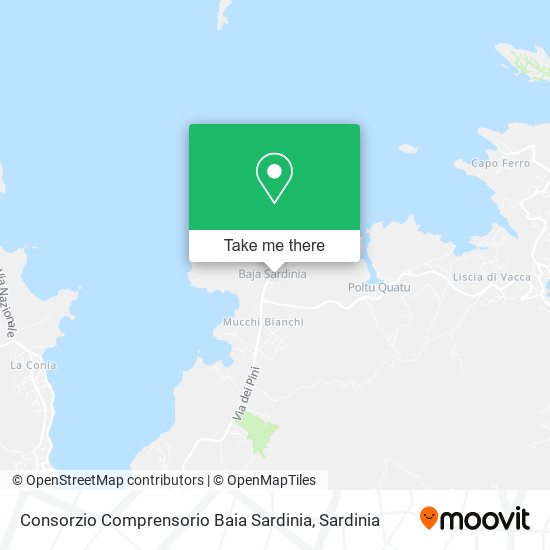 Consorzio Comprensorio Baia Sardinia map