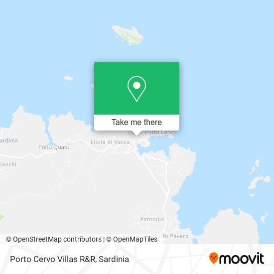 Porto Cervo Villas R&R map