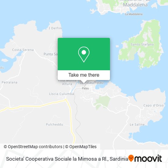 Societa' Cooperativa Sociale la Mimosa a Rl. map