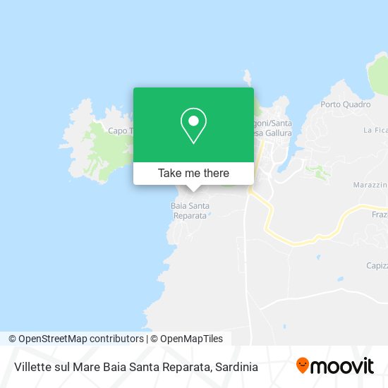 Villette sul Mare Baia Santa Reparata map