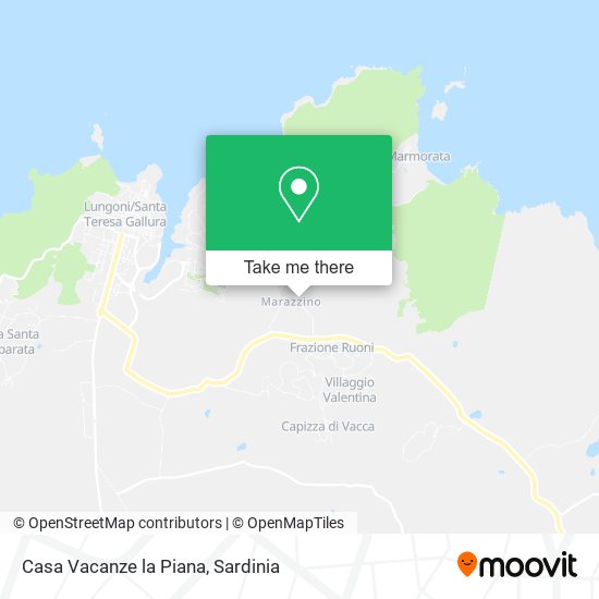 Casa Vacanze la Piana map