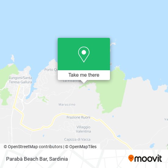 Parabà Beach Bar map