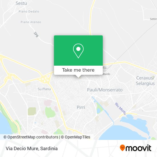 Via Decio Mure map